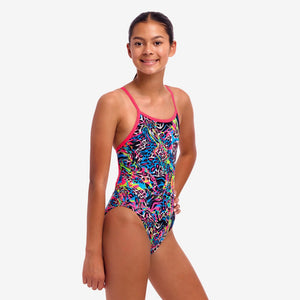 FUNKITA GIRLS SINGLE STRAP 1PC - LOLLY LEOPARD