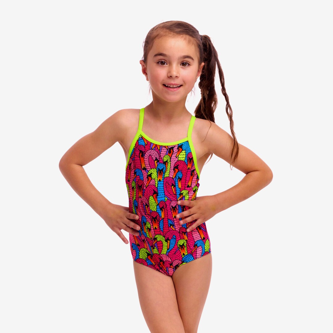 FUNKITA TODDLER GIRLS PRINTED 1PC - SWAN CITY
