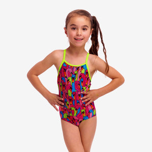 FUNKITA TODDLER GIRLS PRINTED 1PC - SWAN CITY