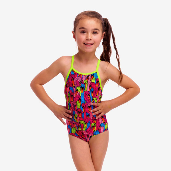 FUNKITA TODDLER GIRLS PRINTED 1PC - SWAN CITY
