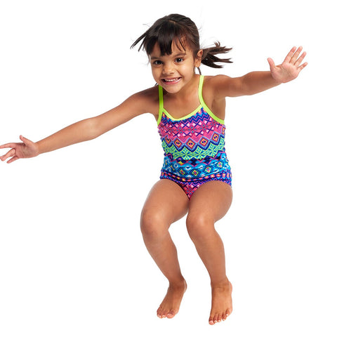 FUNKITA TODDLER GIRLS PRINTED ONE PIECE - KRIS KRINGLE