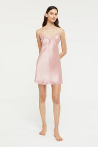 GINIA SILK PINTUCK CHEMISE - GBS303