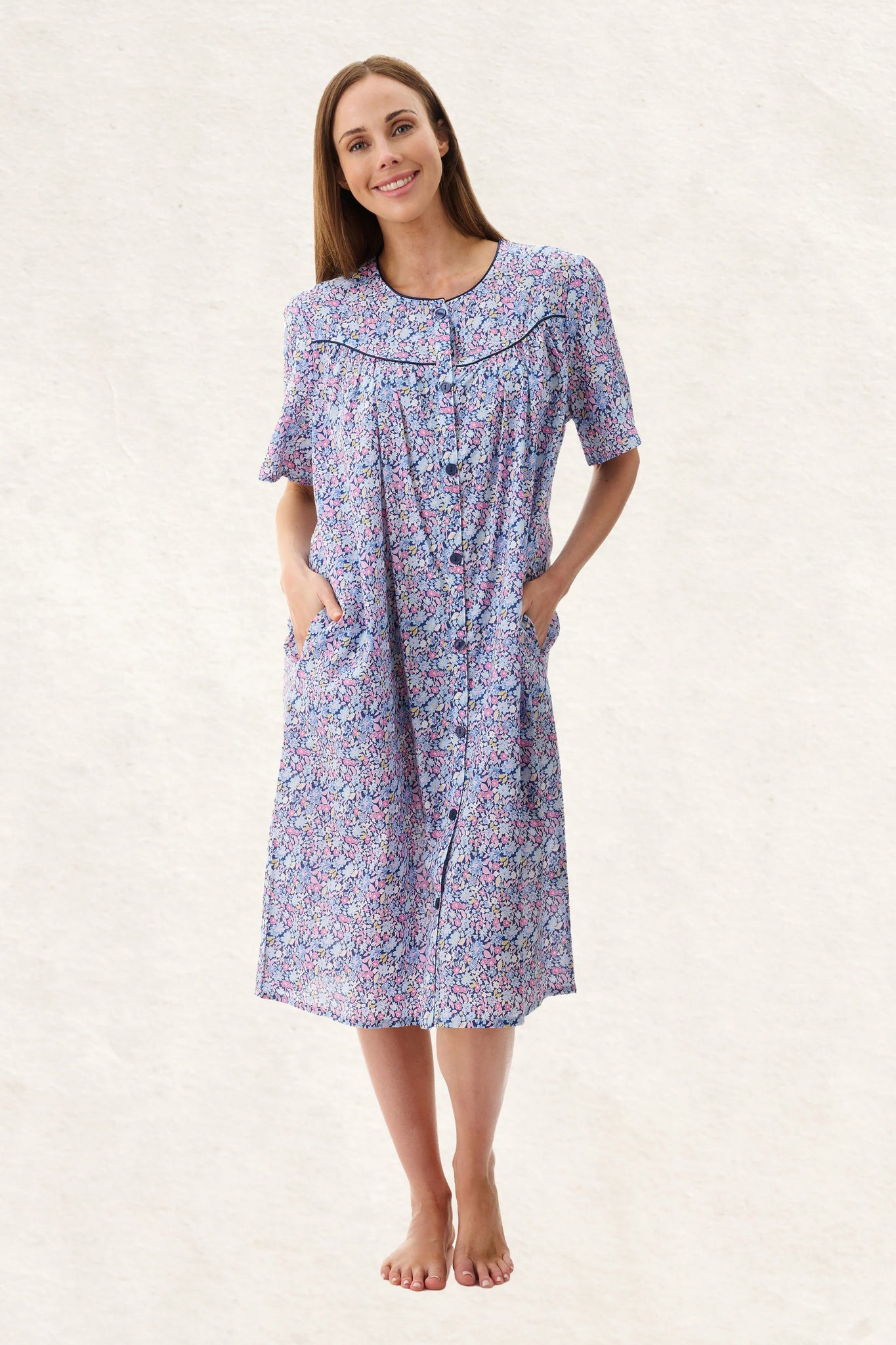 GIVONI DAISY SHORT SLEEVE BRUNCHCOAT - 6BV18D