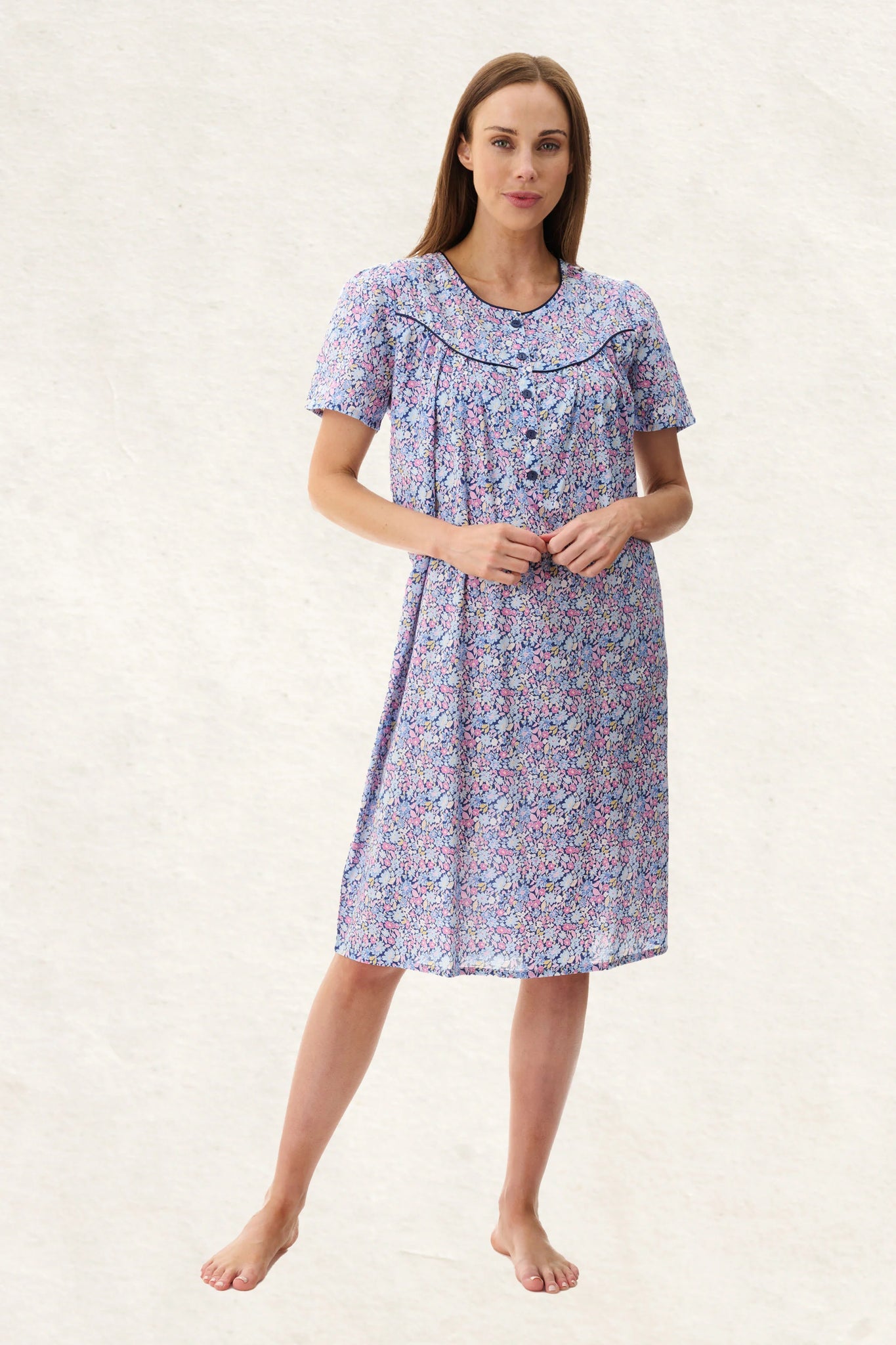 GIVONI DAISY SHORT SLEEVE SHORT NIGHTIE - 6BV16D