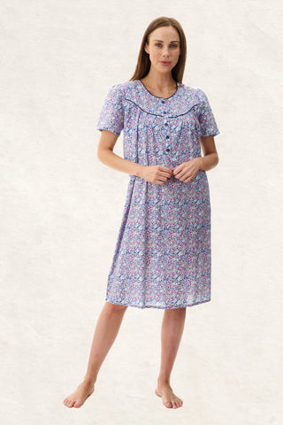 GIVONI DAISY SHORT SLEEVE SHORT NIGHTIE - 6BV16D