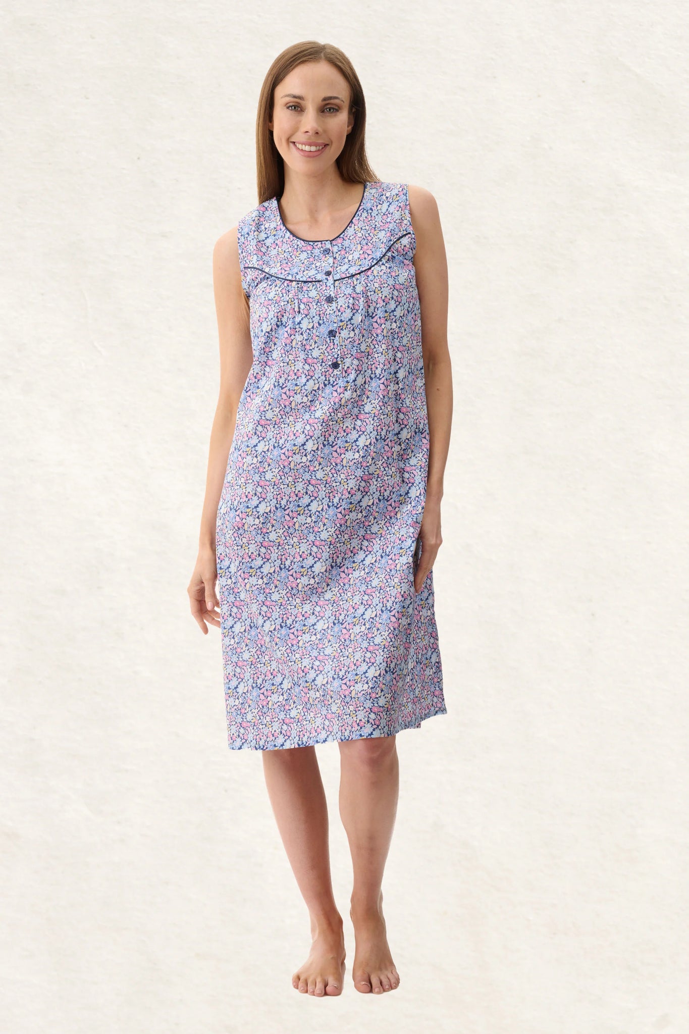 GIVONI DAISY SLEEVELESS SHORT NIGHTIE - 6BV15D