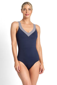 JANTZEN ANCHOR STRIPE E/F FRAMED 1PC - JA84924EF