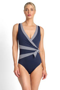 JANTZEN ANCHOR STRIPE SASH SURPLICE 1PC - JA84921