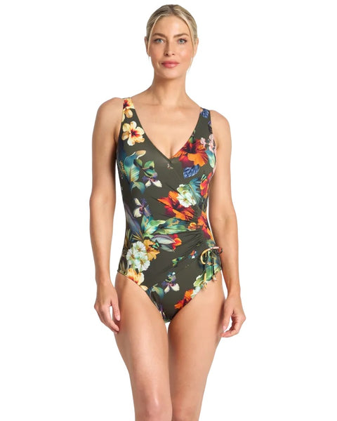 JANTZEN HIBISCUS GATHERED SURPLICE 1PC - JA84888