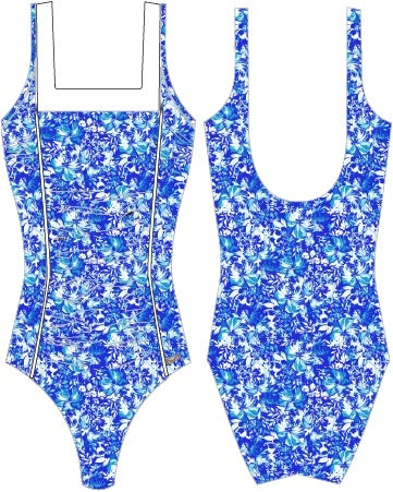 JANTZEN YESSHI SQUARE NECK 1PC - JA84721