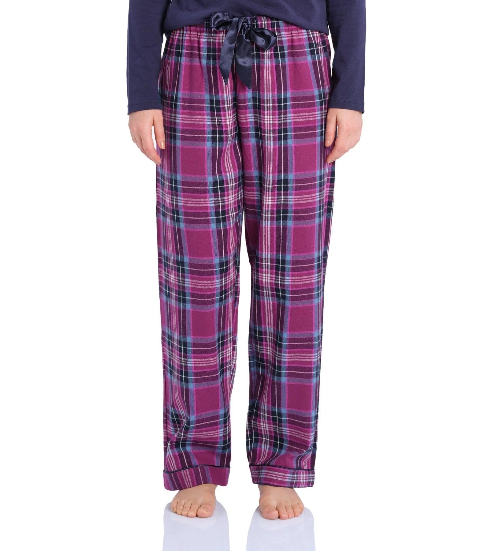 MAGNOLIA LOUNGE PLUM CHECK PJ PANT