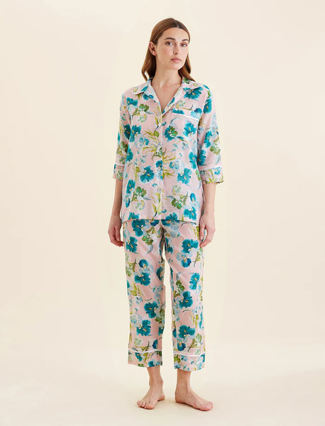 PAPINELLE AUDREY FLORAL CROP PJ SET - 25299-1642