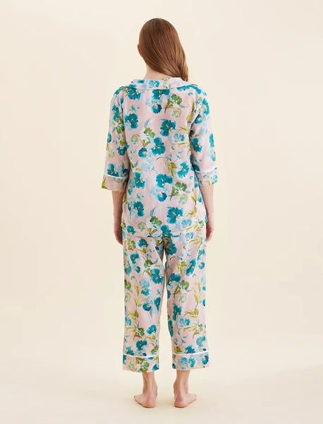 PAPINELLE AUDREY FLORAL CROP PJ SET - 25299-1642