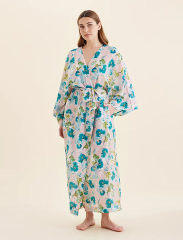 PAPINELLE AUDREY FLORAL KIMONO MAXI ROBE - 25301-1642