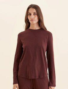 PAPINELLE JADA ORGANIC COTTON KNIT LS TEE