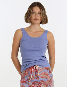 PAPINELLE COTTON MODAL SINGLET - VERY PERI