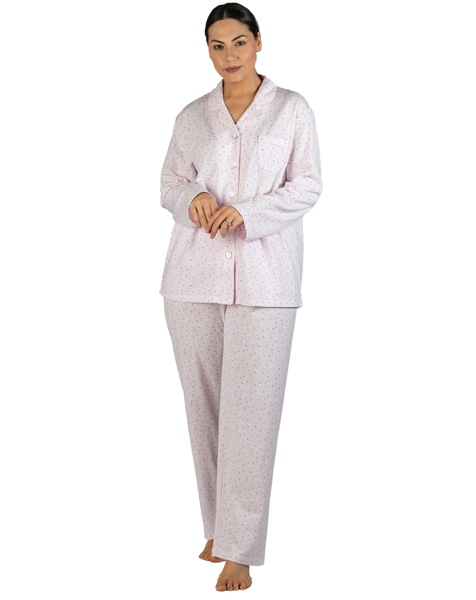 SCHRANK DAISY REVERE PJ SET - SK105D   PINK & SAGE