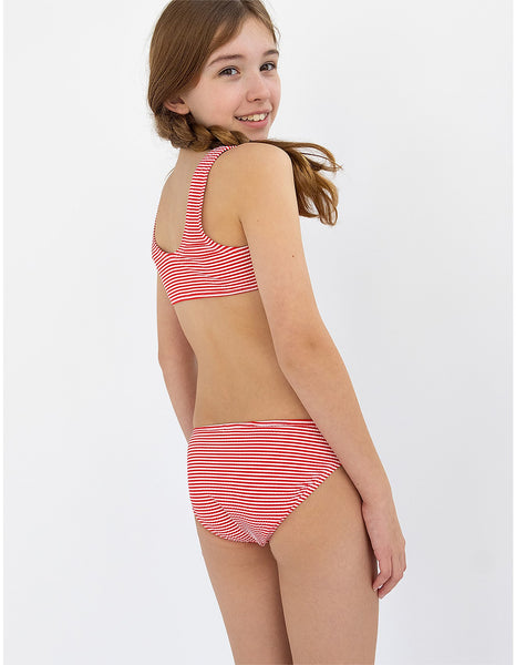 SEAFOLLY GIRLS STRIPE SEERSUCKER BIKINI