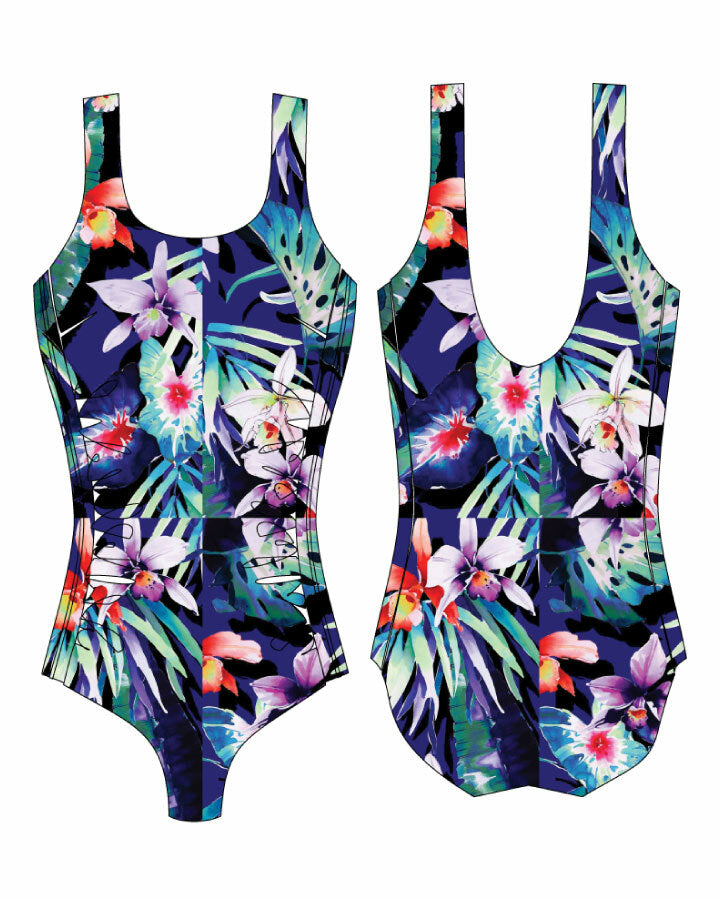 JANTZEN PIN TUCK 1PC - PACIFIC - JA83890