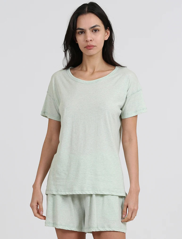 PAPINELLE JADA ORGANIC COTTON TEE SAGE