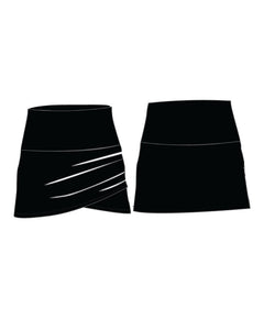 POOLPROOF RUCHED SIDE WRAP SWIM SKIRT - PO60895