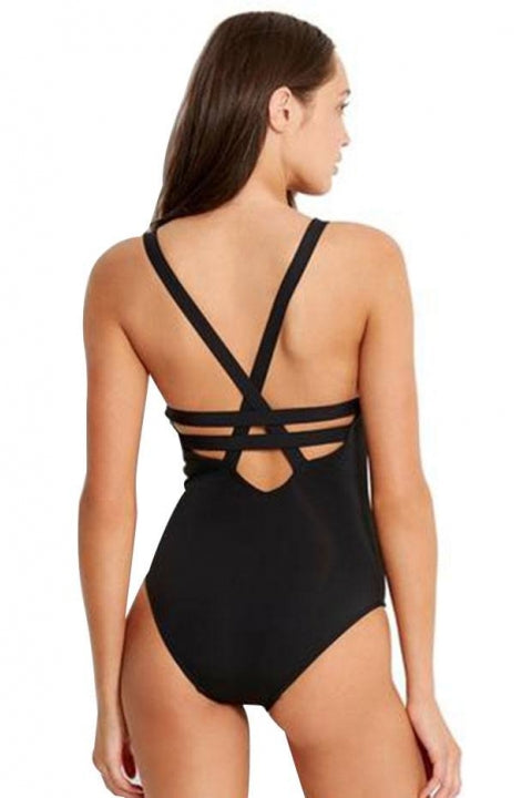 SEAFOLLY ACTIVE DEEP V MAILLOT ONE PIECE - 10634-058